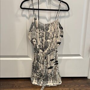 Stylish Patterned Mini Dress